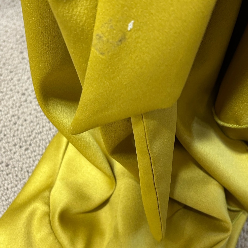 Stylecheat Chartreuse Asymmetrical Ruffled Halter Dress - Picture 10 of 10
